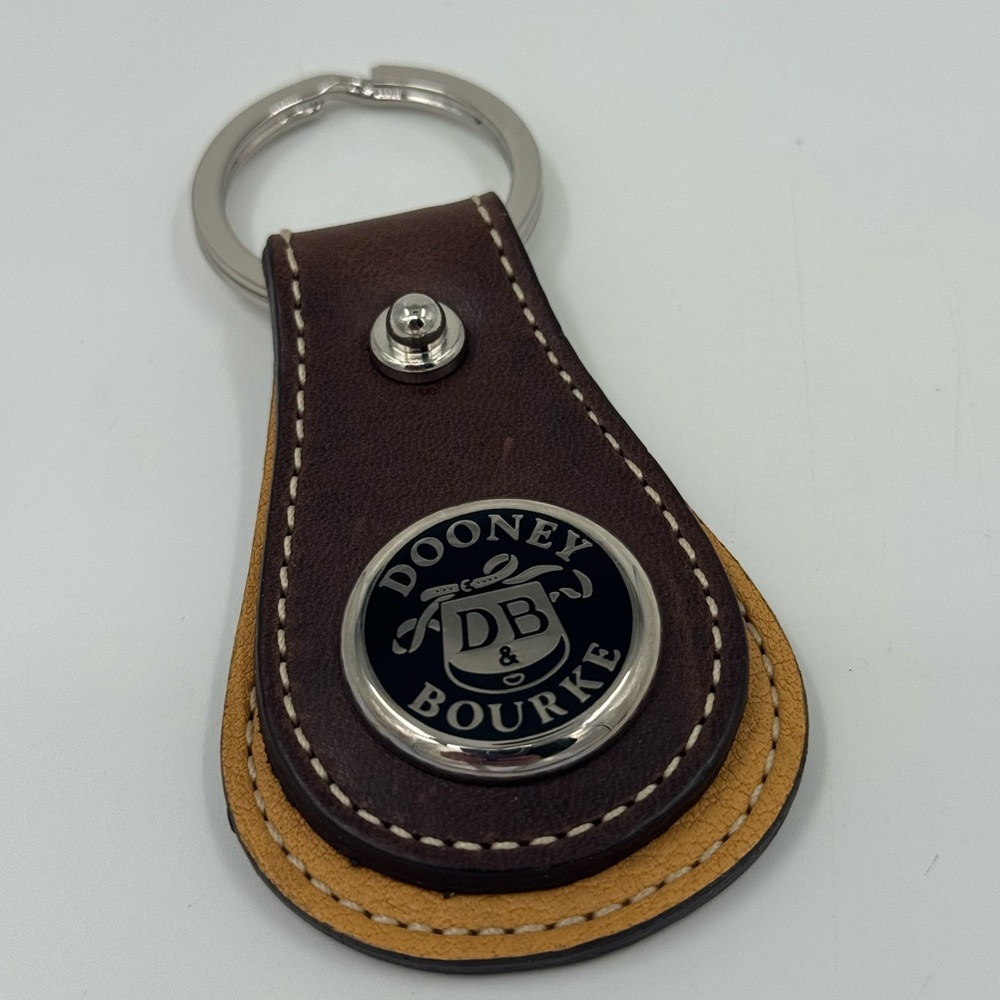 Dooney & Bourke Two-Tone Leather Key Holder